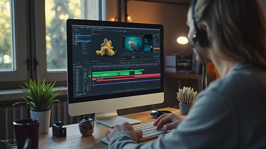 Timeline di After Effects con livelli di anteprima impostati a bassa risoluzione